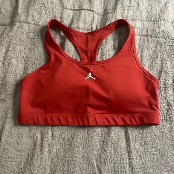 Red Nike Padded Sports Bra - Picture 1 of 4